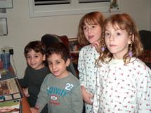 Frida's 4 grandchildren (2 sets of twins) Edan, Tomer, Neta &; Maayan make their presence felt